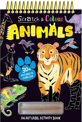 Scratch and Colour Animals book