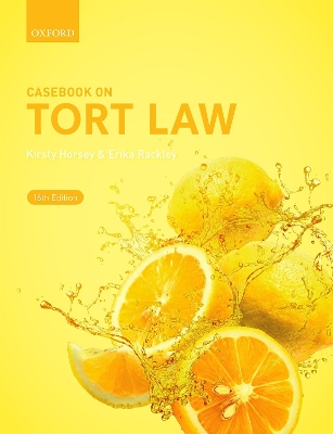 Casebook on Tort Law by Kirsty Horsey