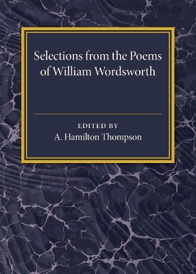 Selections from the Poems of William Wordsworth book