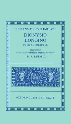 Longinus Libellus de Sublimitate book