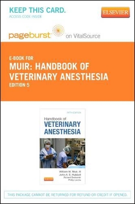 Handbook of Veterinary Anesthesia 5e book