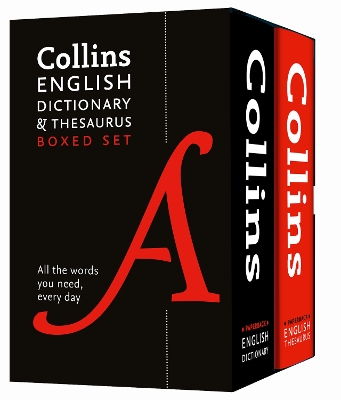 Collins English Dictionary and Thesaurus Boxed Set by Collins Dictionaries