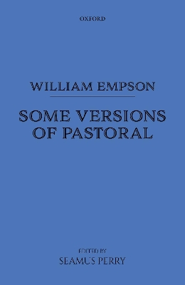 William Empson: Some Versions of Pastoral book