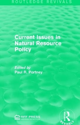 Current Issues in Natural Resource Policy book