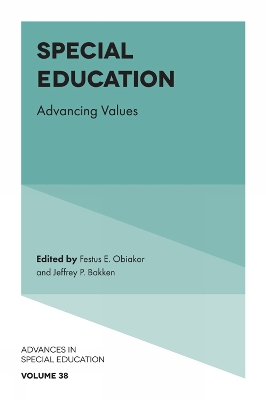 Special Education: Advancing Values by Festus E. Obiakor