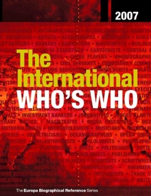 The International Who's Who by Europa Publications