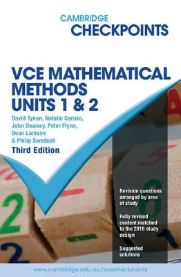 Cambridge Checkpoints VCE Mathematical Methods Units 1 and 2 book