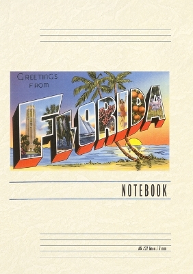 Vintage Lined Notebook Greetings from Florida by Found Image Press