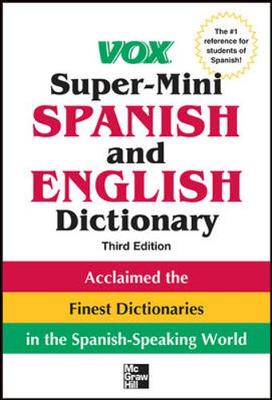 Vox Super-Mini Spanish and English Dictionary book