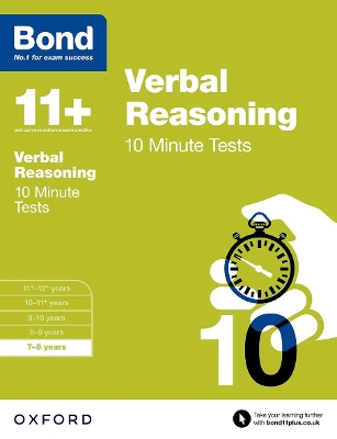 Bond 11+: Verbal Reasoning: 10 Minute Tests: 7-8 years book