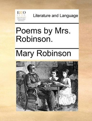 Poems by Mrs. Robinson. book