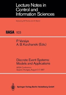 Discrete Event Systems: Models and Applications book