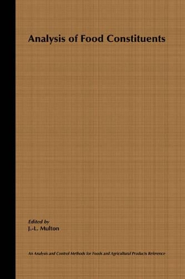 Analysis of Food Constituents book