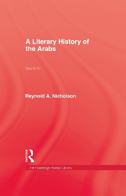 Literary History of the Arabs by Reynold a Nicholson