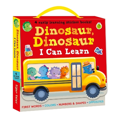 Dinosaur, Dinosaur I Can Learn 4-Book Boxed Set with Stickers: First Words, Colors, Numbers and Shapes, Opposites book