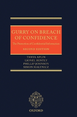 Gurry on Breach of Confidence book