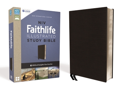 NIV, Faithlife Illustrated Study Bible, Premium Bonded Leather, Black, Indexed: Biblical Insights You Can See book