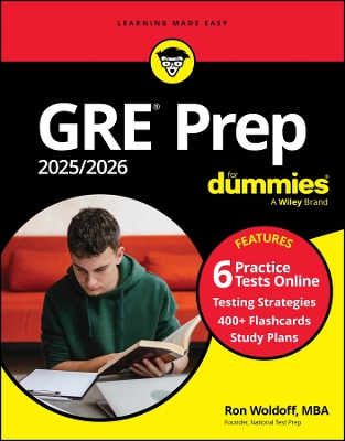 GRE Prep 2025/2026 For Dummies: Book + 6 Practice Tests + 400 Flashcards Online book