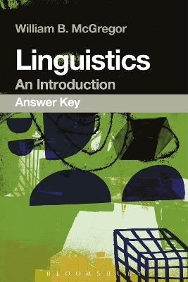 Linguistics: An Introduction Answer Key by William B. McGregor