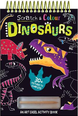 Scratch and Colour Dinosaurs book