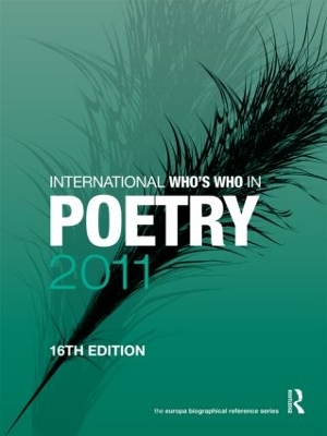 International Who's Who in Poetry 2011 book