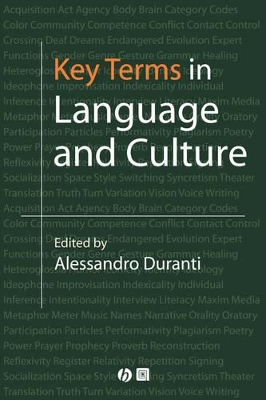 Key Terms in Language and Culture book