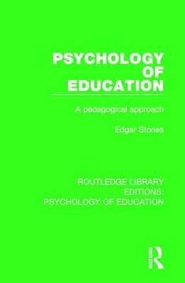 Psychology of Education by Edgar Stones