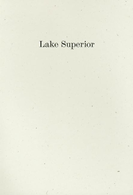 Lake Superior book