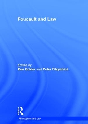Foucault and Law book
