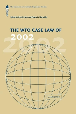 WTO Case Law of 2002 book
