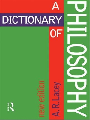 Dictionary of Philosophy book