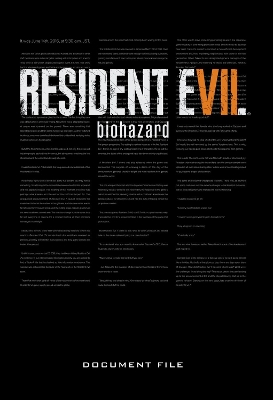 Resident Evil 7: Biohazard Document File book