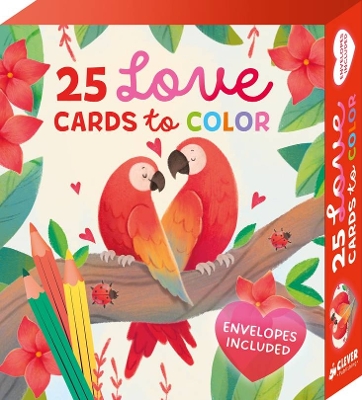 25 Love Cards to Color book