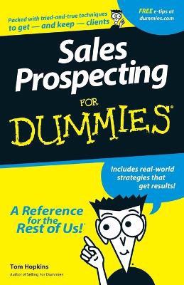 Sales Prospecting For Dummies book