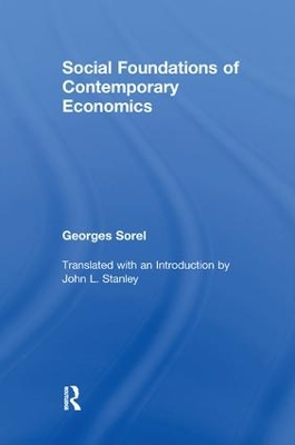 Social Foundations of Contemporary Economics by Georges Sorel