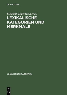 Lexikalische Kategorien und Merkmale book