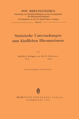 Statistische Untersuchungen zum Kindlichen Rheumatismus book