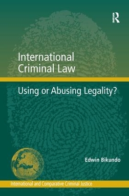International Criminal Law by Edwin Bikundo
