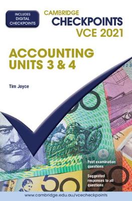 Cambridge Checkpoints VCE Accounting Units 3&4 2021 book