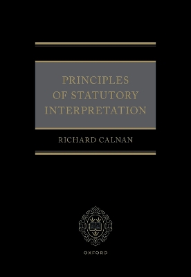 Principles of Statutory Interpretation book