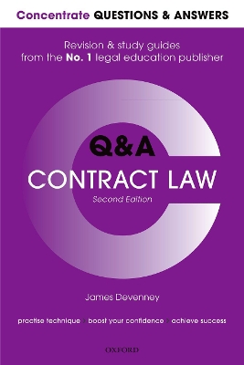 Concentrate Questions and Answers Contract Law: Law Q&A Revision and Study Guide book