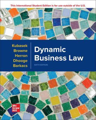 Dynamic Business Law ISE book