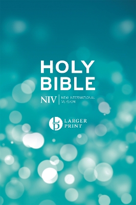 NIV Larger Print Blue Hardback Bible book