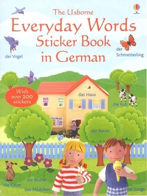 Everyday Words Sticker Book in German by Jo Litchfield