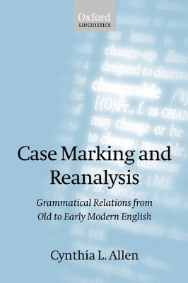 Case Marking and Reanalysis book