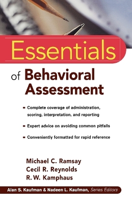 Essentials of Behavioral Assessment book