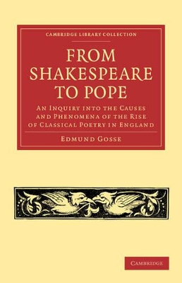 From Shakespeare to Pope book