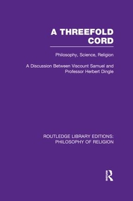 A Threefold Cord by (Viscount) Herbert Louis Samuel