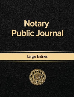 Notary Public Journal Large Entries book