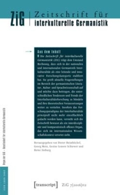 Zeitschrift für interkulturelle Germanistik (Journal of Intercultural German Studies): Vol. 7, Issue 2/2016: Transitrume by Dieter Heimbockel